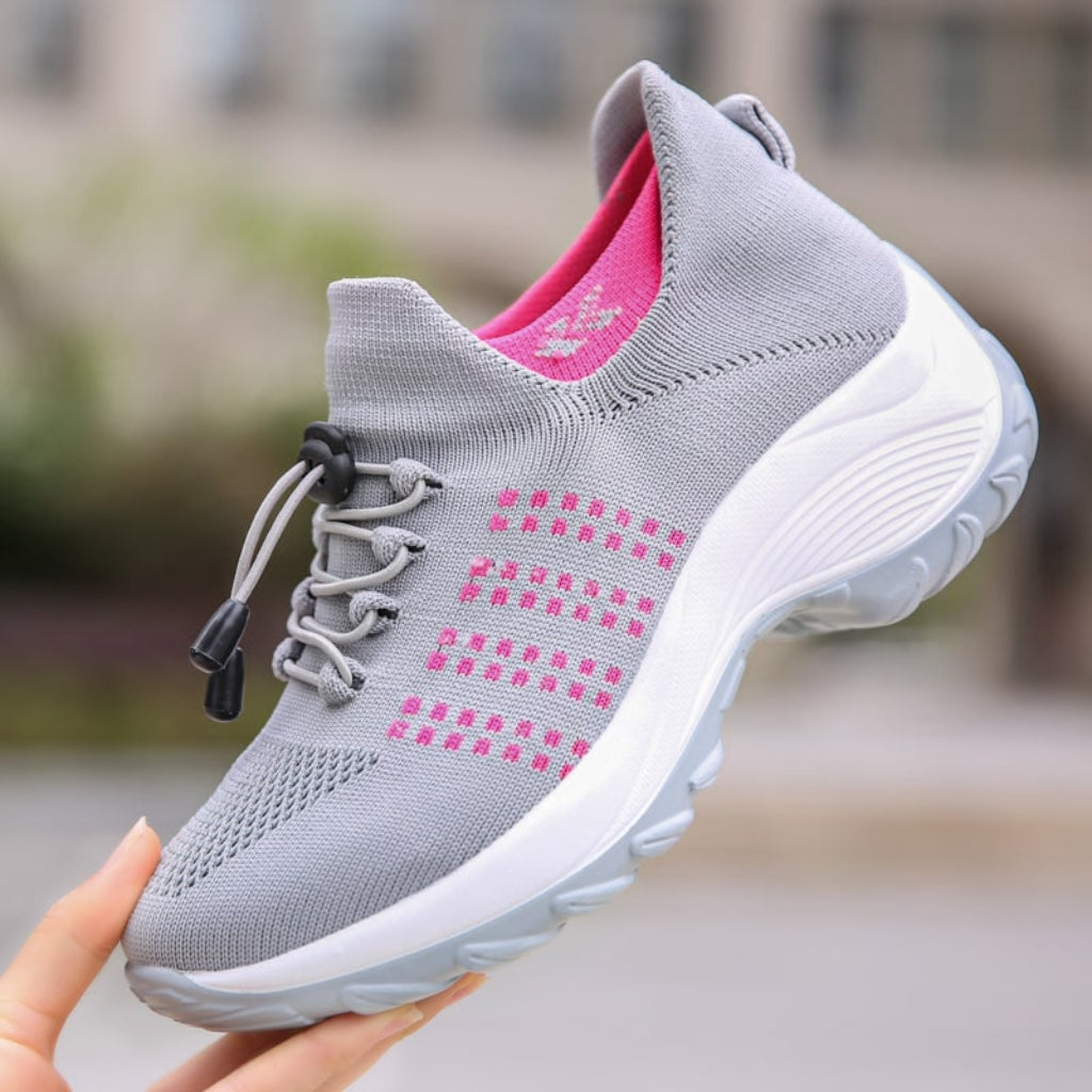 Women's Cushioned Comfort Sneakers — Supportive Fit