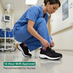 Comfort Work Shoes | Non-Slip Design with Arch Support | Lightweight Footwear for All-Day Relief