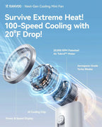 Compact Handheld Fan — Rechargeable Portable Cooling