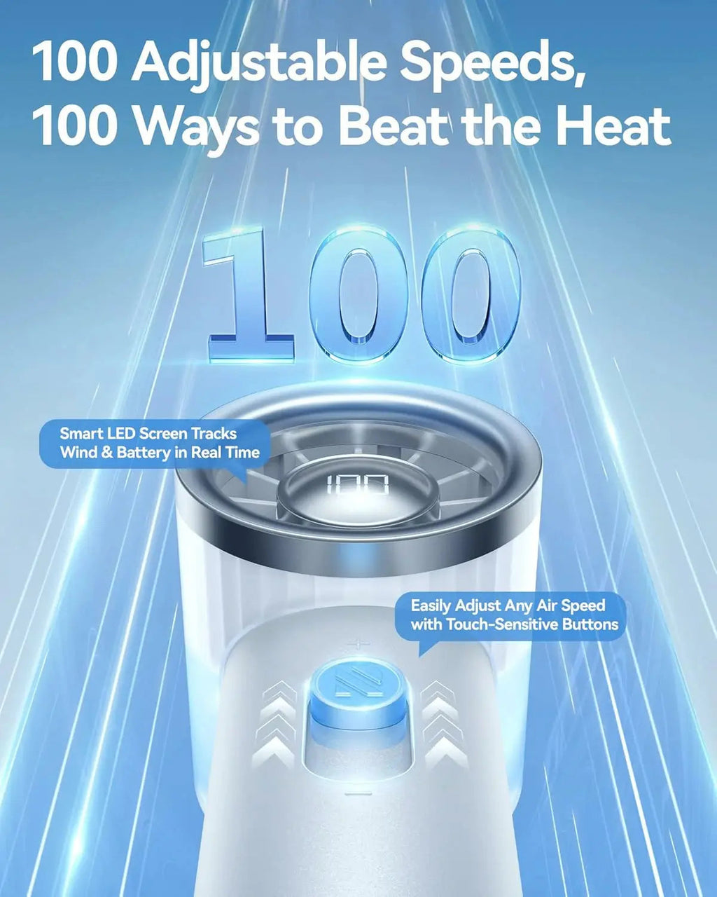 Compact Handheld Fan — Rechargeable Portable Cooling