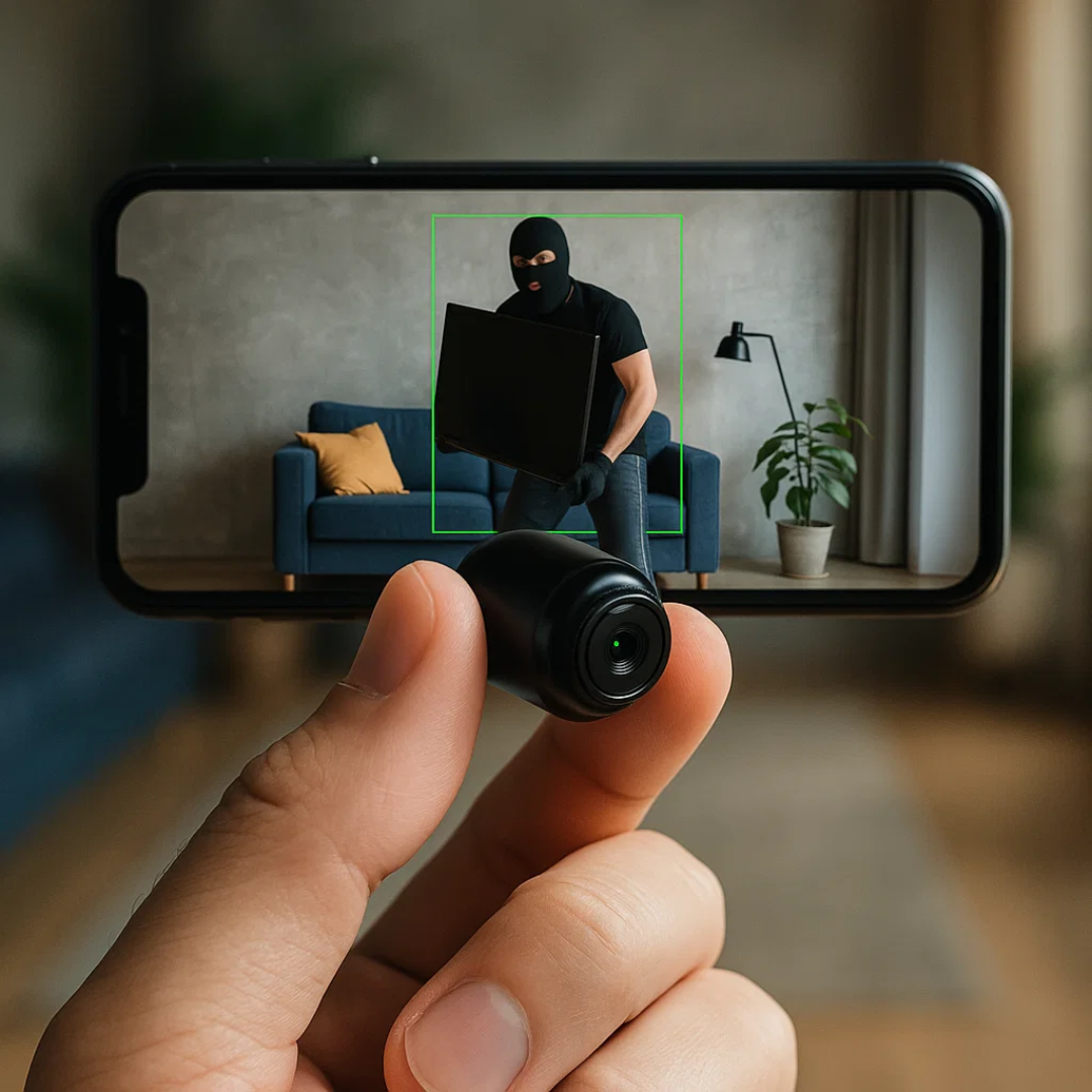 Compact Wireless Security Camera System with 1080P Clarity | Discreet Home Monitoring for Peace of Mind