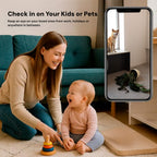 Compact Wireless Security Camera System with 1080P Clarity | Discreet Home Monitoring for Peace of Mind