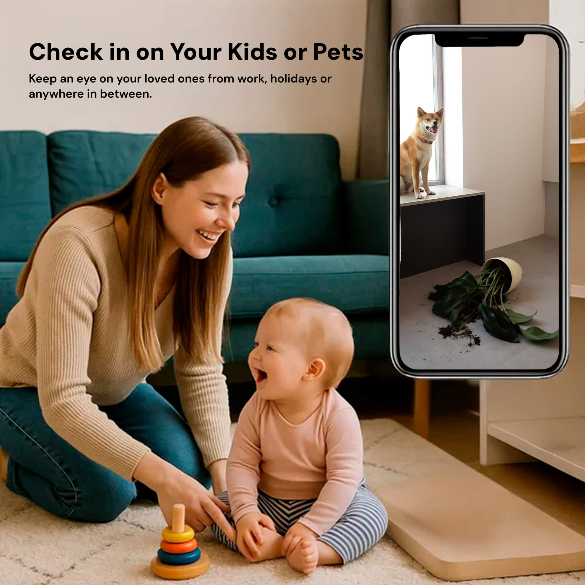 Compact Wireless Security Camera System with 1080P Clarity | Discreet Home Monitoring for Peace of Mind