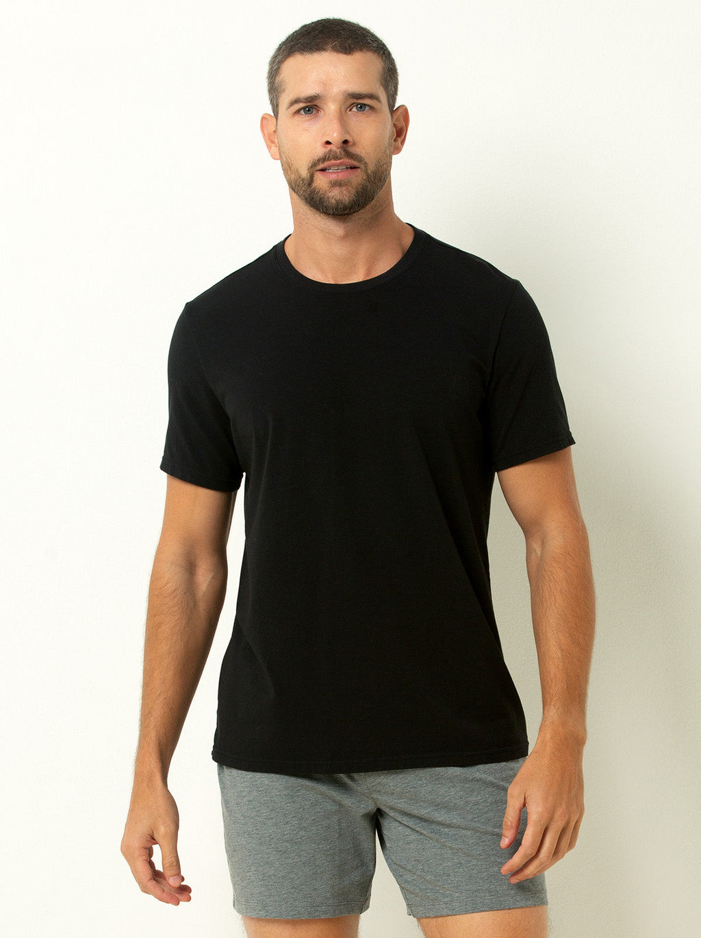 Cotton Modal Crew Neck T-Shirt 3-Pack