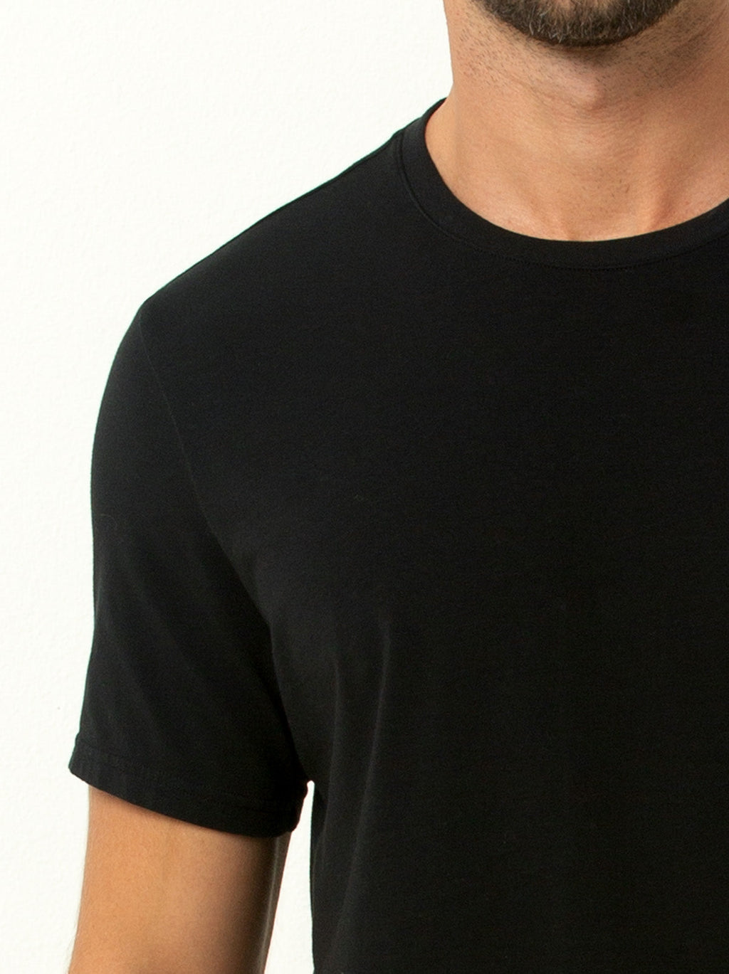 Cotton Modal Crew Neck T-Shirt 3-Pack