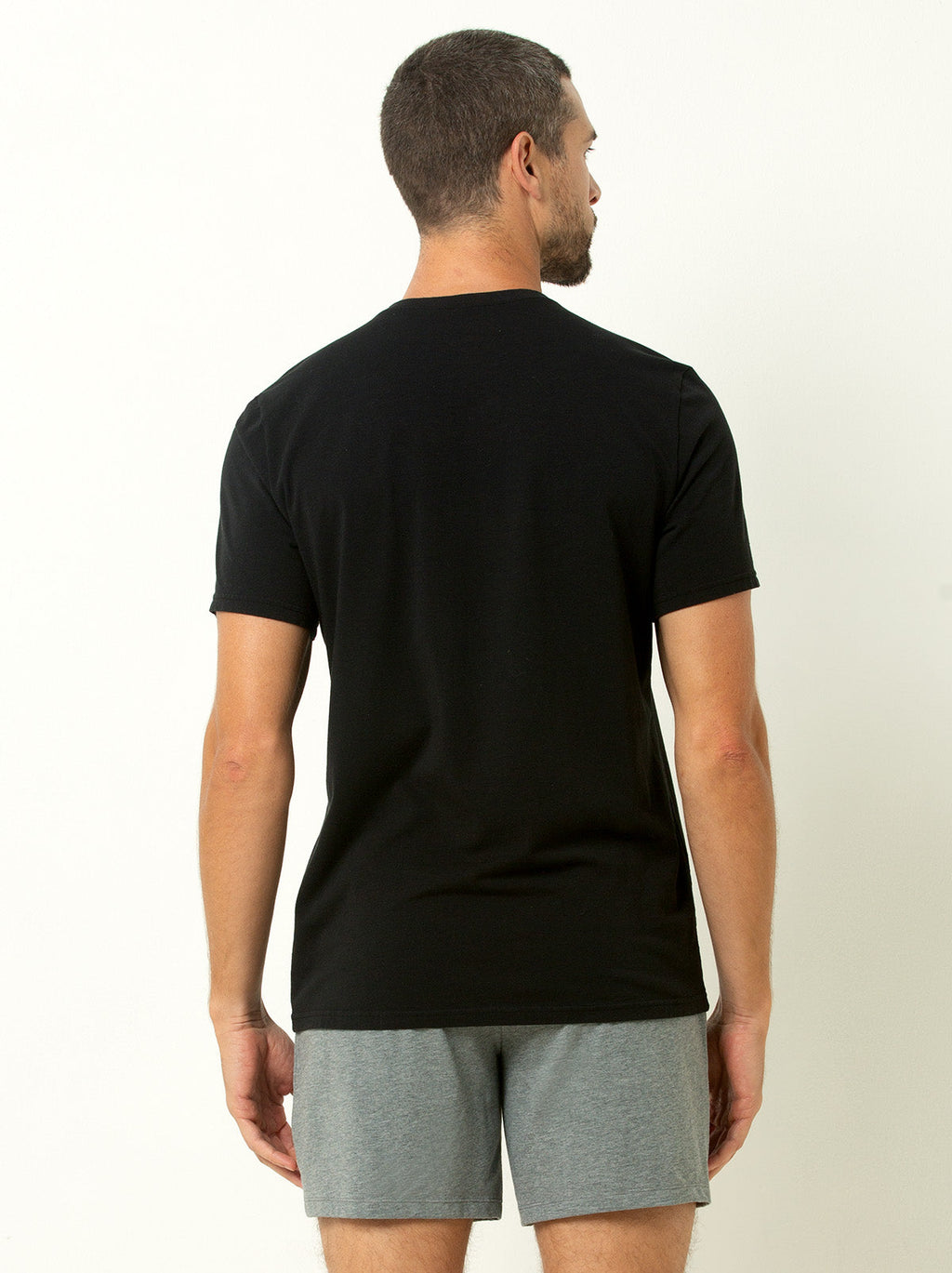 Cotton Modal Crew Neck T-Shirt 3-Pack