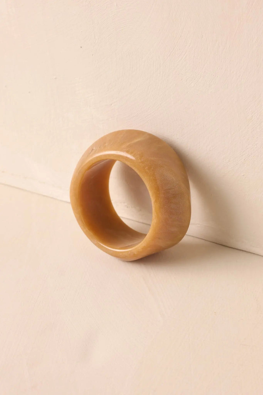 Women's Couldn’t Miss It Tan Marble Twisted Bangle Bracelet | This Bracelet Measures 2.75" in Diameter 2