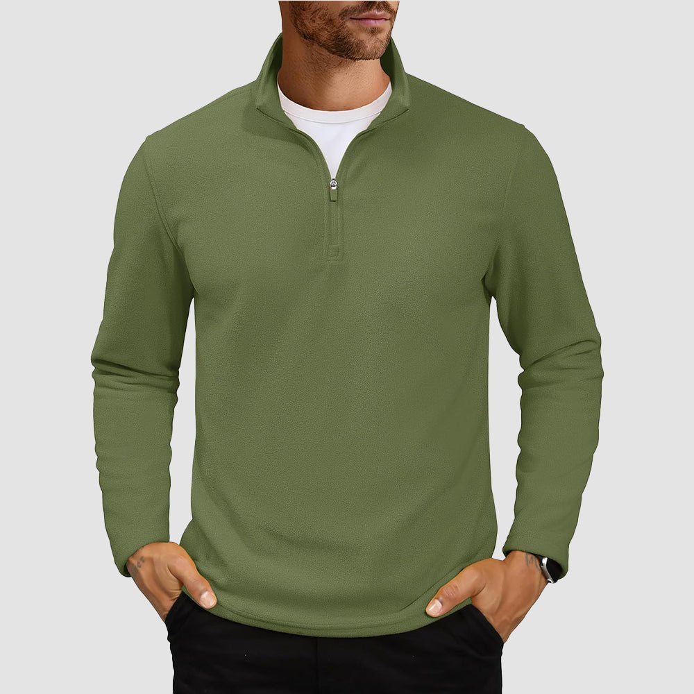 Cozy Collection | Men's Quarter Zip Pullover with Super Soft Fleece | Lightweight Design for All-Season Comfort 13