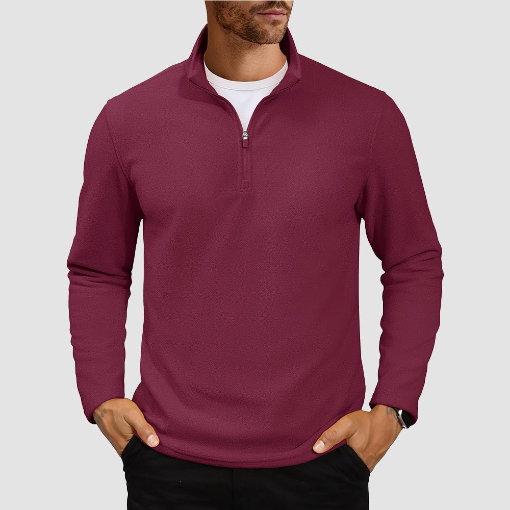 Cozy Collection | Men's Quarter Zip Pullover with Super Soft Fleece | Lightweight Design for All-Season Comfort 14