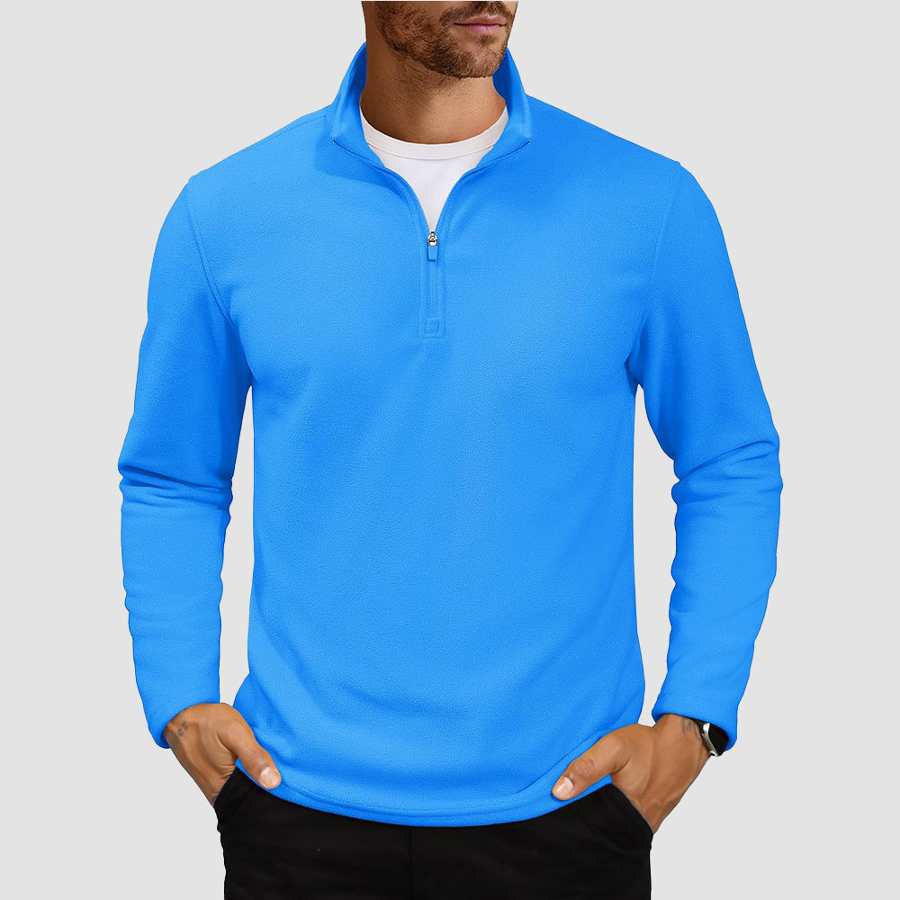 Cozy Collection | Men's Quarter Zip Pullover with Super Soft Fleece | Lightweight Design for All-Season Comfort 16