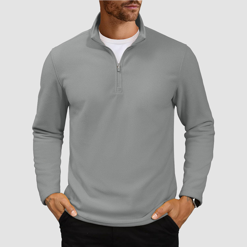 Cozy Collection | Men's Quarter Zip Pullover with Super Soft Fleece | Lightweight Design for All-Season Comfort 19
