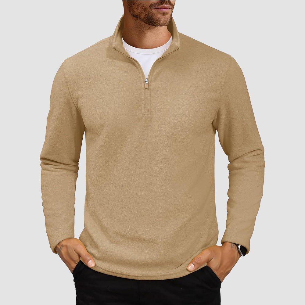 Cozy Collection | Men's Quarter Zip Pullover with Super Soft Fleece | Lightweight Design for All-Season Comfort 6