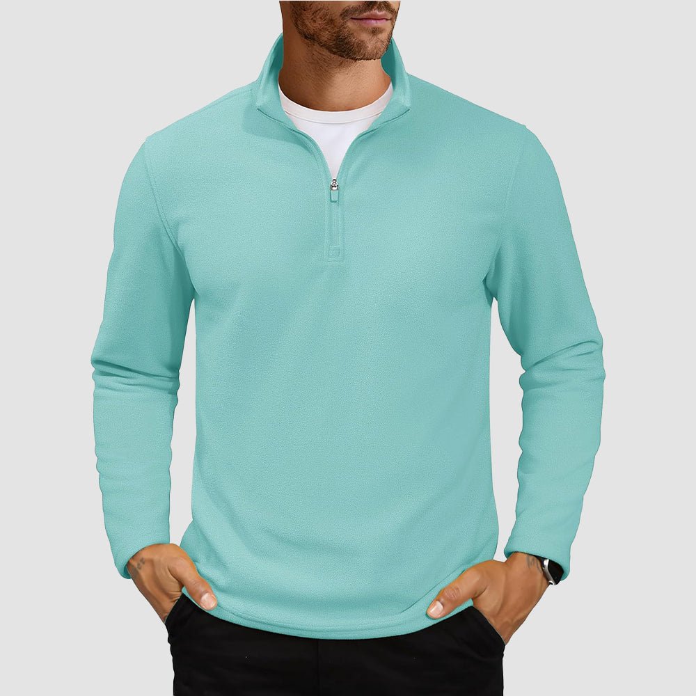 Cozy Collection | Men's Quarter Zip Pullover with Super Soft Fleece | Lightweight Design for All-Season Comfort 9