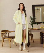 Cozy Knit Fleece Robe – Soft and Warm Dressing Gown with Two...