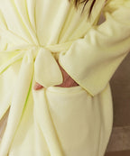 Cozy Knit Fleece Robe – Soft and Warm Dressing Gown with Two...