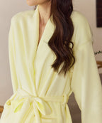 Cozy Knit Fleece Robe – Soft and Warm Dressing Gown with Two...