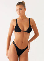 Women's Croatia Collection | Black Bikini Bottoms with Low-Rise Design | Comfortable Fit for Stylish Beach Days | Low Ri 5