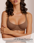 Curvvvy™ Underwire Support Seamless Balconette Bra
