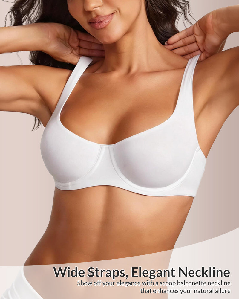 Curvvvy™ Underwire Support Seamless Balconette Bra