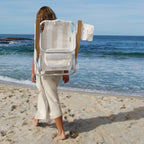 Deluxe Beach Chair with Adjustable Recline & Cooler Pocket | Comfortable Backpack Beach Chair for Outdoor Relaxation