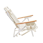 Deluxe Beach Chair with Adjustable Recline & Cooler Pocket | Comfortable Backpack Beach Chair for Outdoor Relaxation