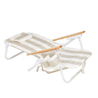 Deluxe Beach Chair with Adjustable Recline & Cooler Pocket | Comfortable Backpack Beach Chair for Outdoor Relaxation