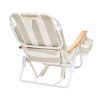 Deluxe Beach Chair with Adjustable Recline & Cooler Pocket | Comfortable Backpack Beach Chair for Outdoor Relaxation