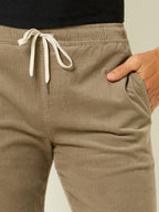 Drawstring Corduroy Pants