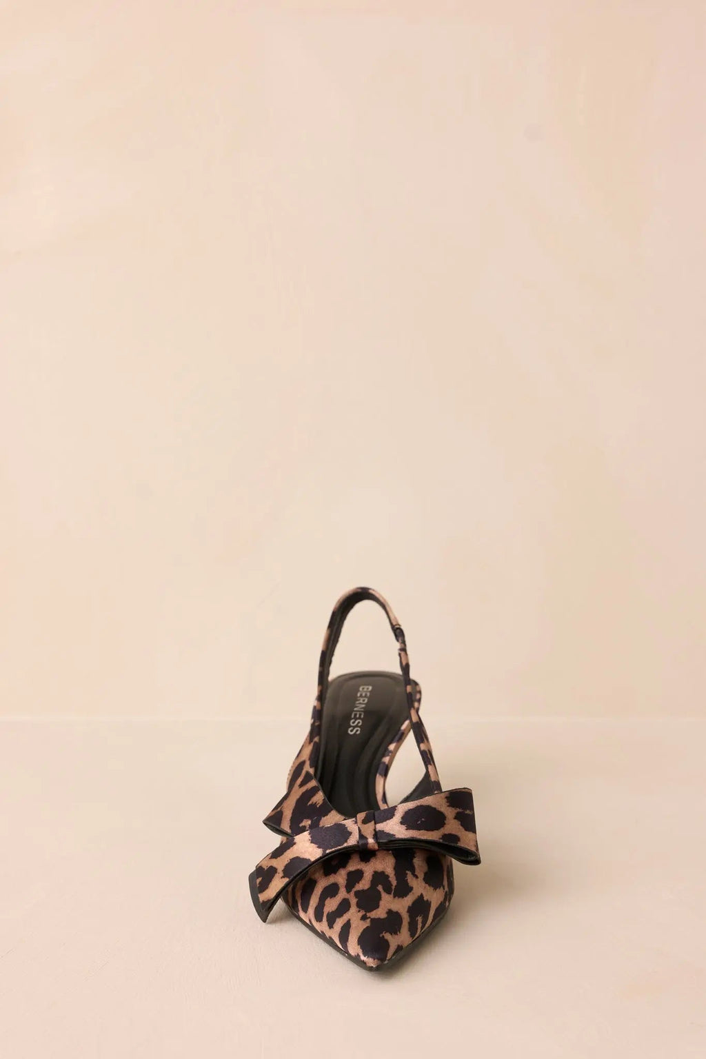 Women's Dreamy Gleam Leopard Print Slingback Kitten Heels | Heel Measures 2.25" in Height 3