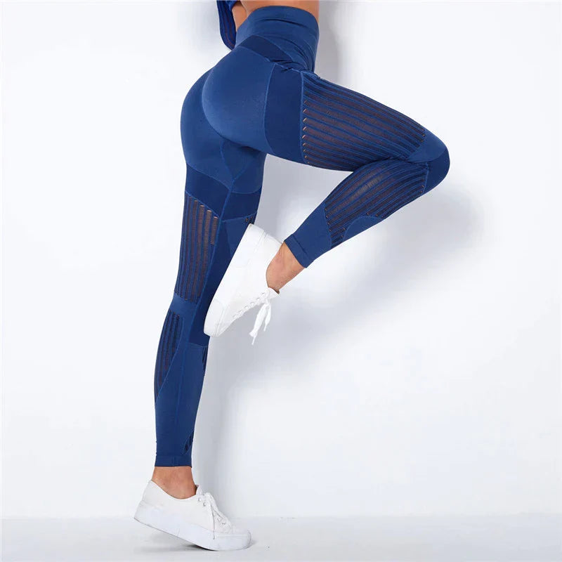 Dynamic Fit | High Waisted Gym Leggings with Tummy Control | Seamless Activewear for Enhanced Support