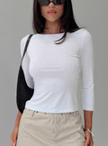 Eco Chic | Women's Top with Boat Neckline & Relaxed Fit | Comfortable Stretch for Everyday Wear