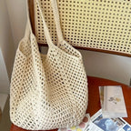 Eco Collection | Crochet Mesh Tote Bag with Lightweight Design | Versatile Carrying Solution for Everyday Use