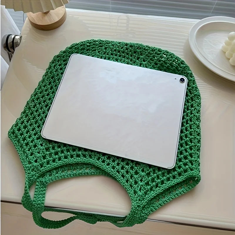 Eco Collection | Crochet Mesh Tote Bag with Lightweight Design | Versatile Carrying Solution for Everyday Use