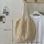 Eco Collection | Crochet Mesh Tote Bag with Lightweight Design | Versatile Carrying Solution for Everyday Use