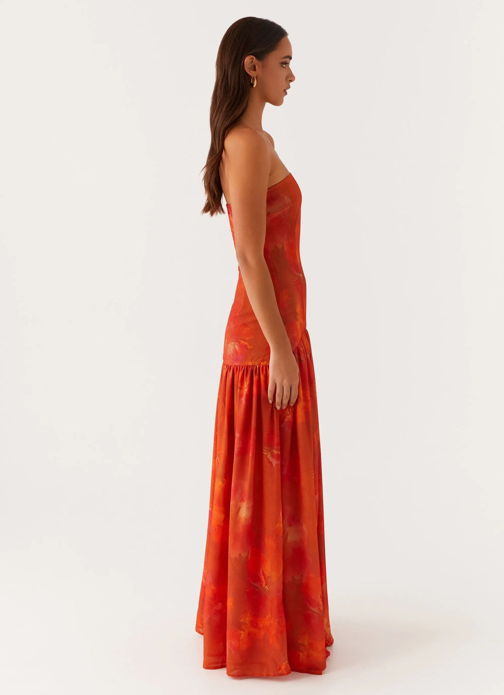 Women's Eden Collection | Strapless Maxi Dress with Semi-Sheer Chiffon Skirt | Elegant Evening Wear for Timeless Sophist 3