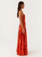 Women's Eden Collection | Strapless Maxi Dress with Semi-Sheer Chiffon Skirt | Elegant Evening Wear for Timeless Sophist 3
