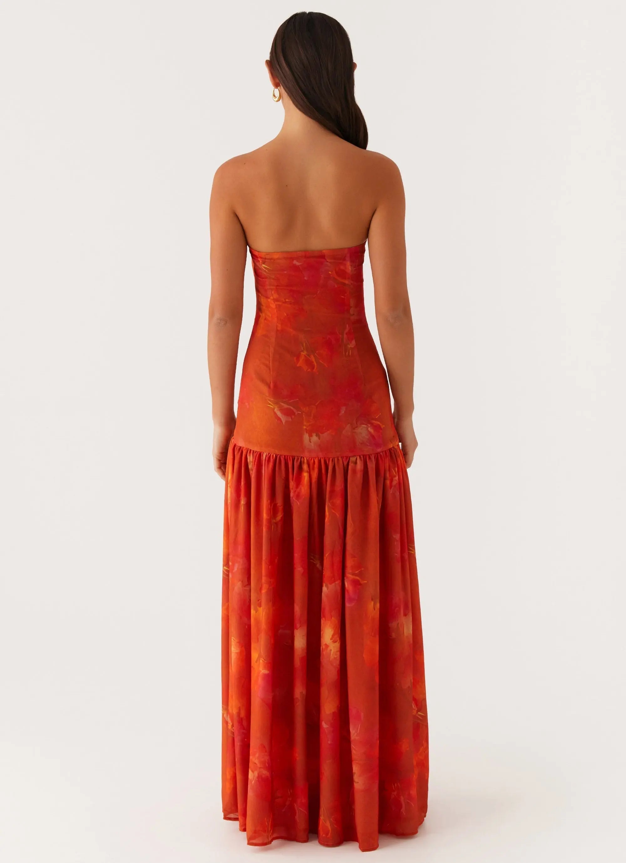 Women's Eden Collection | Strapless Maxi Dress with Semi-Sheer Chiffon Skirt | Elegant Evening Wear for Timeless Sophist 4