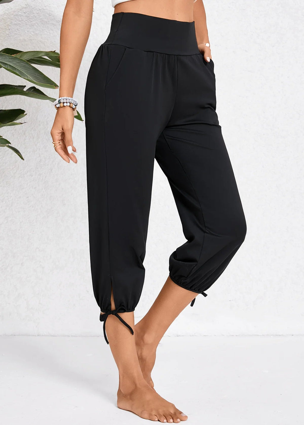 Effortless Style | Women's Linen Pants with High Waist Design | Breathable Casual Trousers for Warm Weather