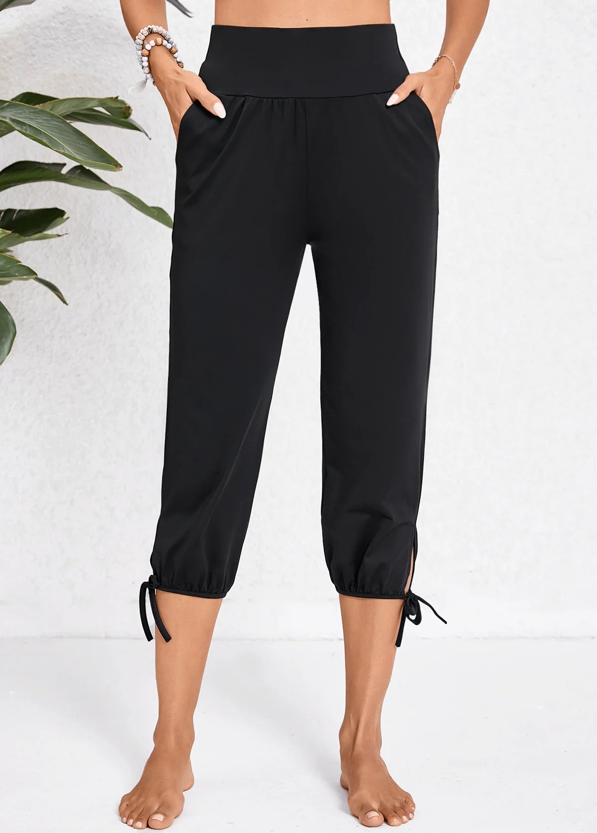 Effortless Style | Women's Linen Pants with High Waist Design | Breathable Casual Trousers for Warm Weather