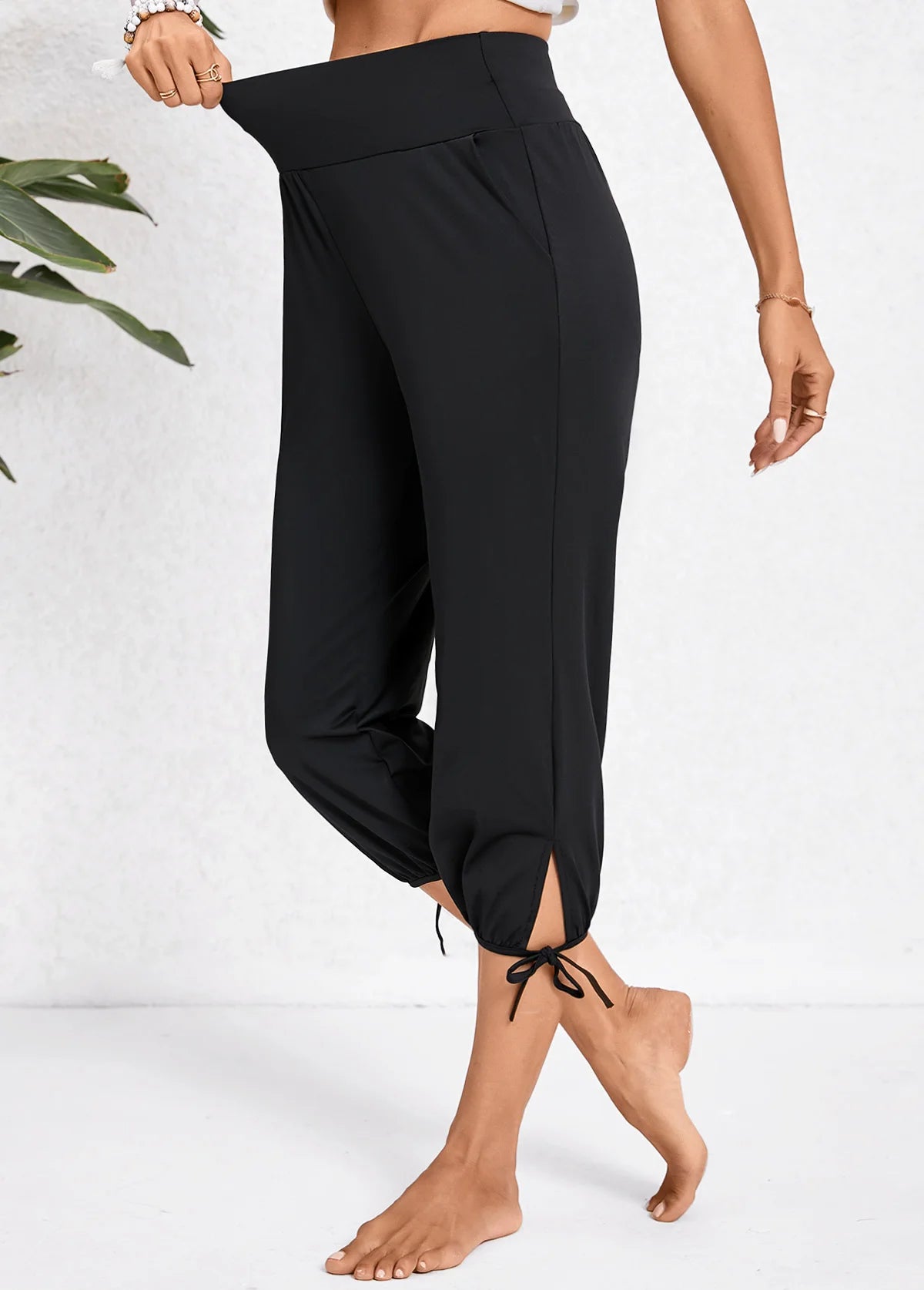 Effortless Style | Women's Linen Pants with High Waist Design | Breathable Casual Trousers for Warm Weather