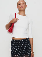 Elaia | Women's Top with Ribbed Fabric & Relaxed Fit | Comfortable Stretch for Everyday Wear