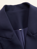 Blazer Midi Dress — Long-Sleeve Tailored Lapel