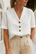 Elegant Blouse with Flattering Wrap Neckline – Lightweight Comfort...