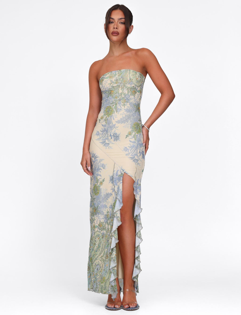 Black Maxi Dress with Flowing Silhouette – Versatile Long Dress...