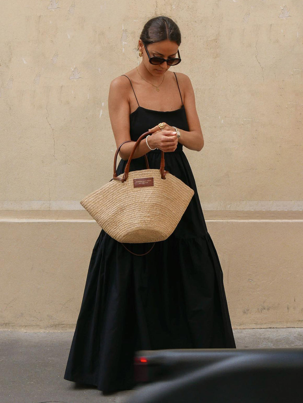 Black Maxi Dress with Low Cut Neckline – Sleeveless Long Dress