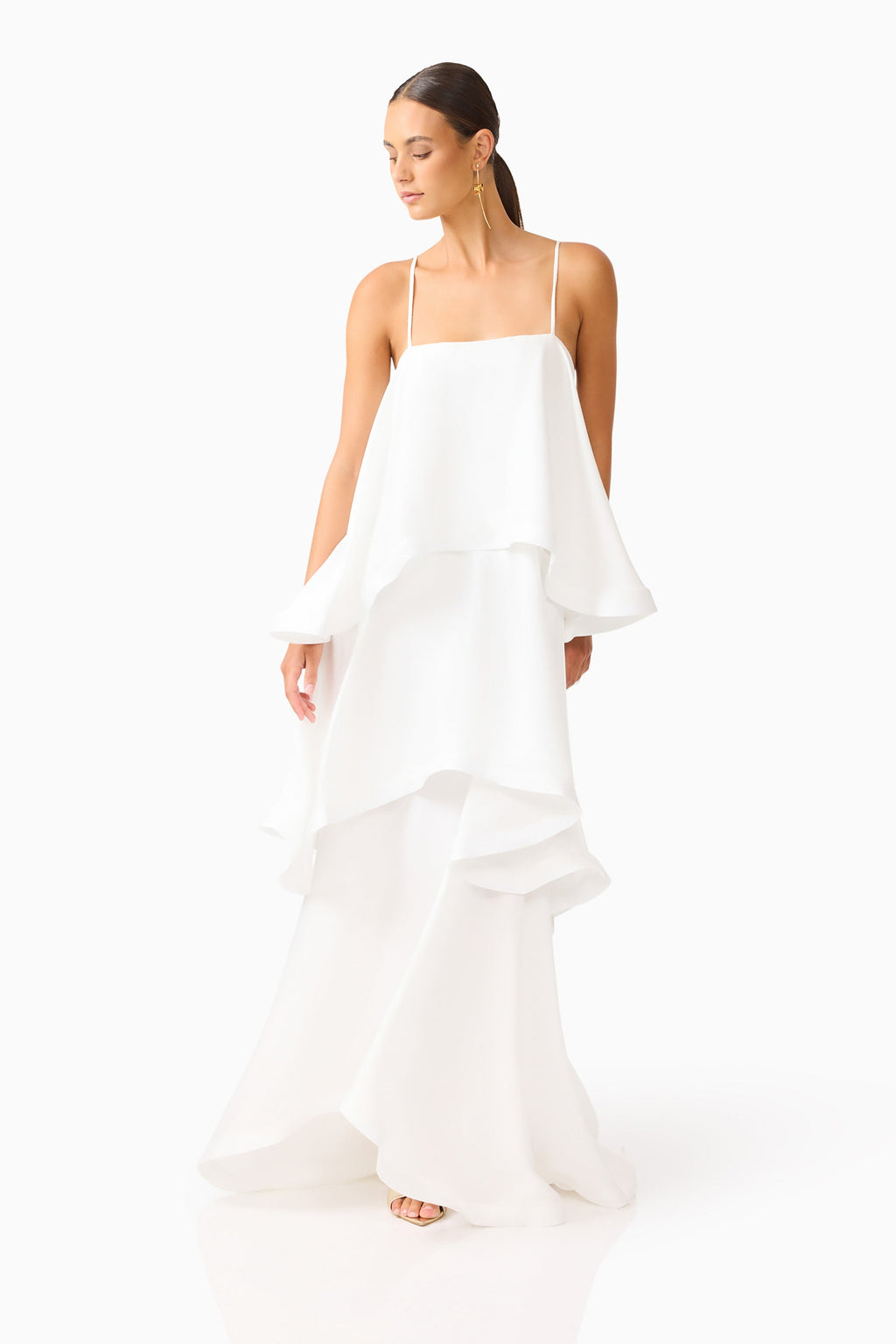 Elegant Collection | Maxi Dress for Women with Adjustable Straps | Flared Tiered Design for Effortless Style