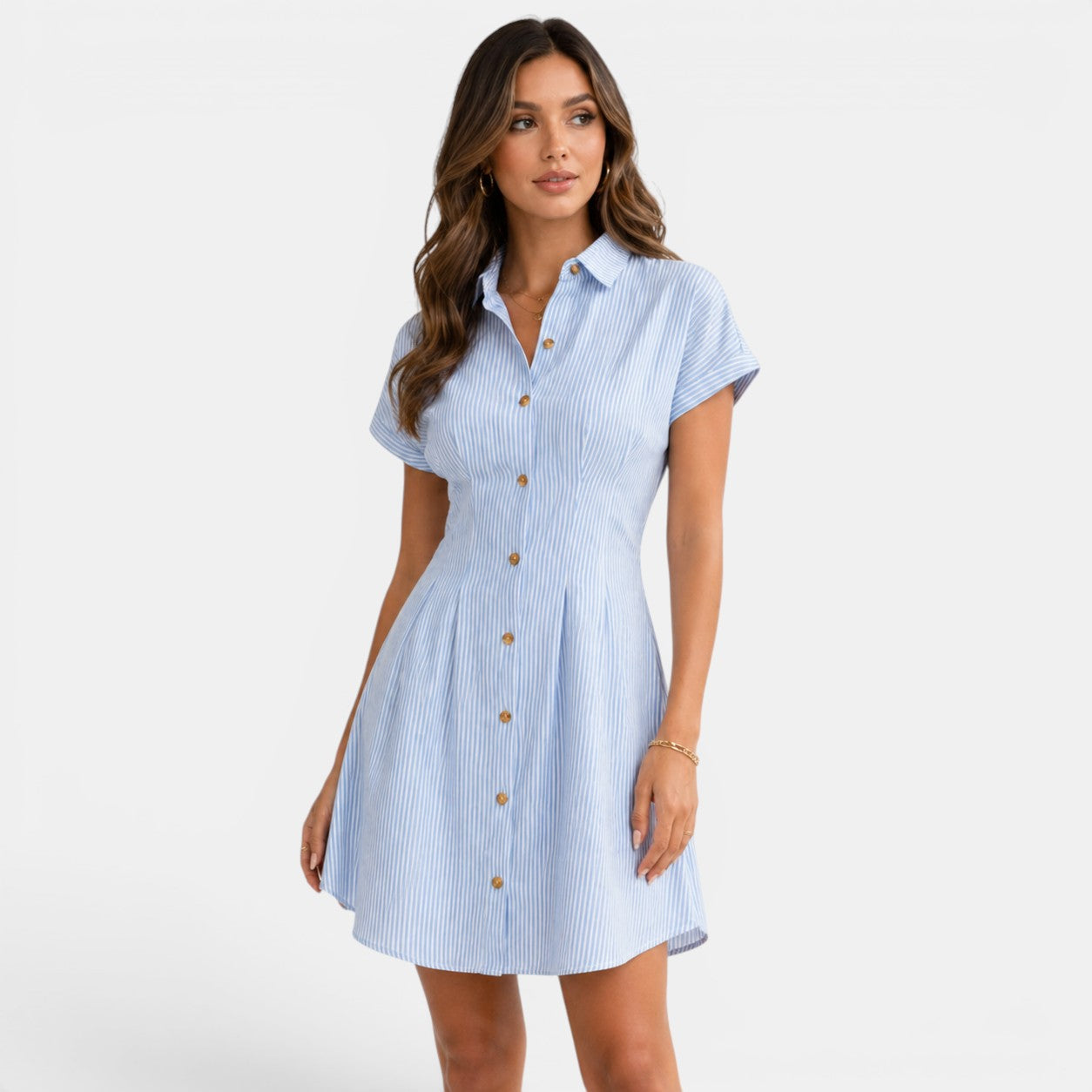 Elegant Collection | Women's Dress with Flattering High-Waist Design | Breathable Summer Midi for Effortless Style