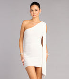 Elegant Collection | Women's Dress with One-Shoulder Neckline | Bodycon Style for Effortless Elegance