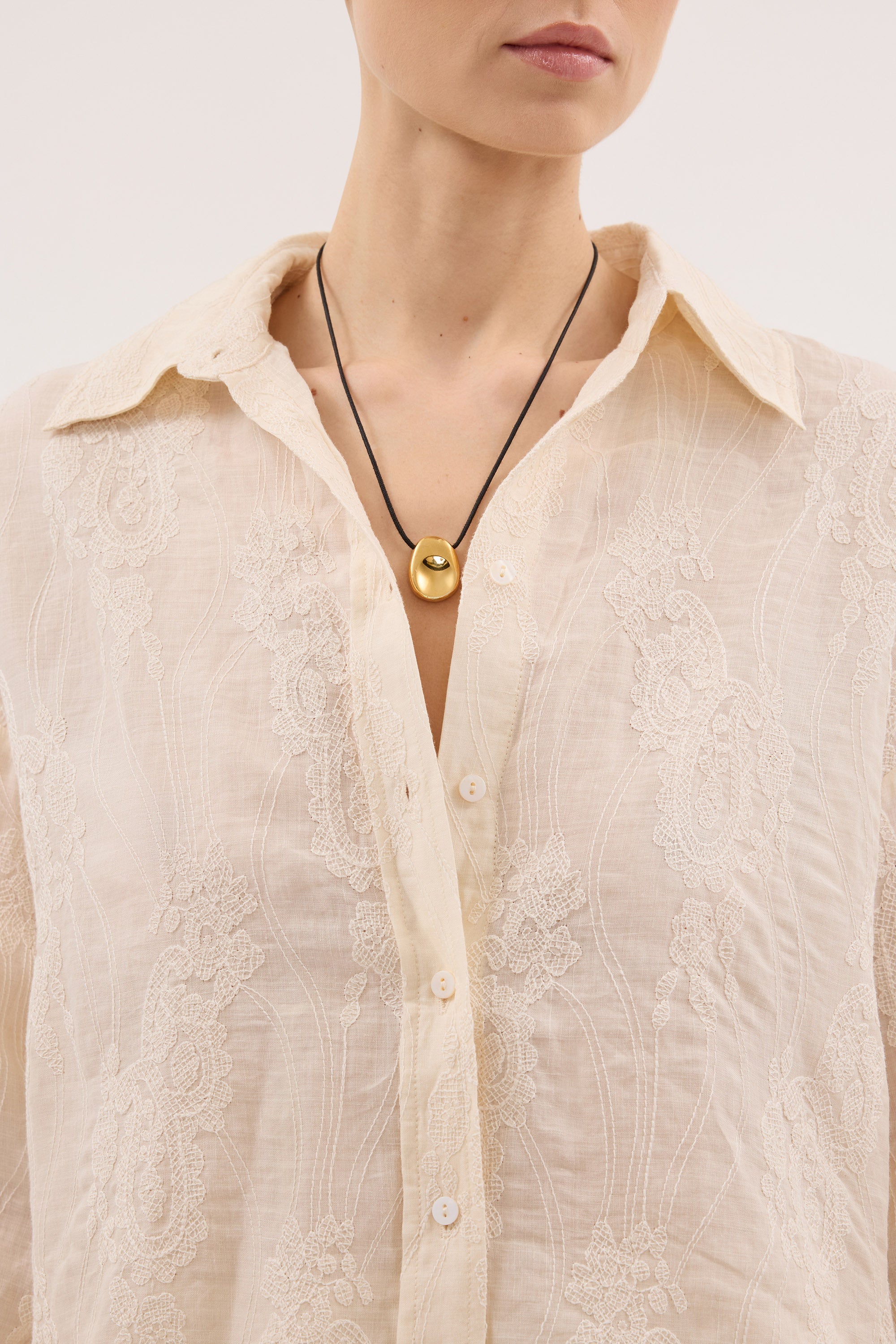 Elegant Collection | Women's Shirt with Embroidered Design | Relaxed Fit for Everyday Comfort