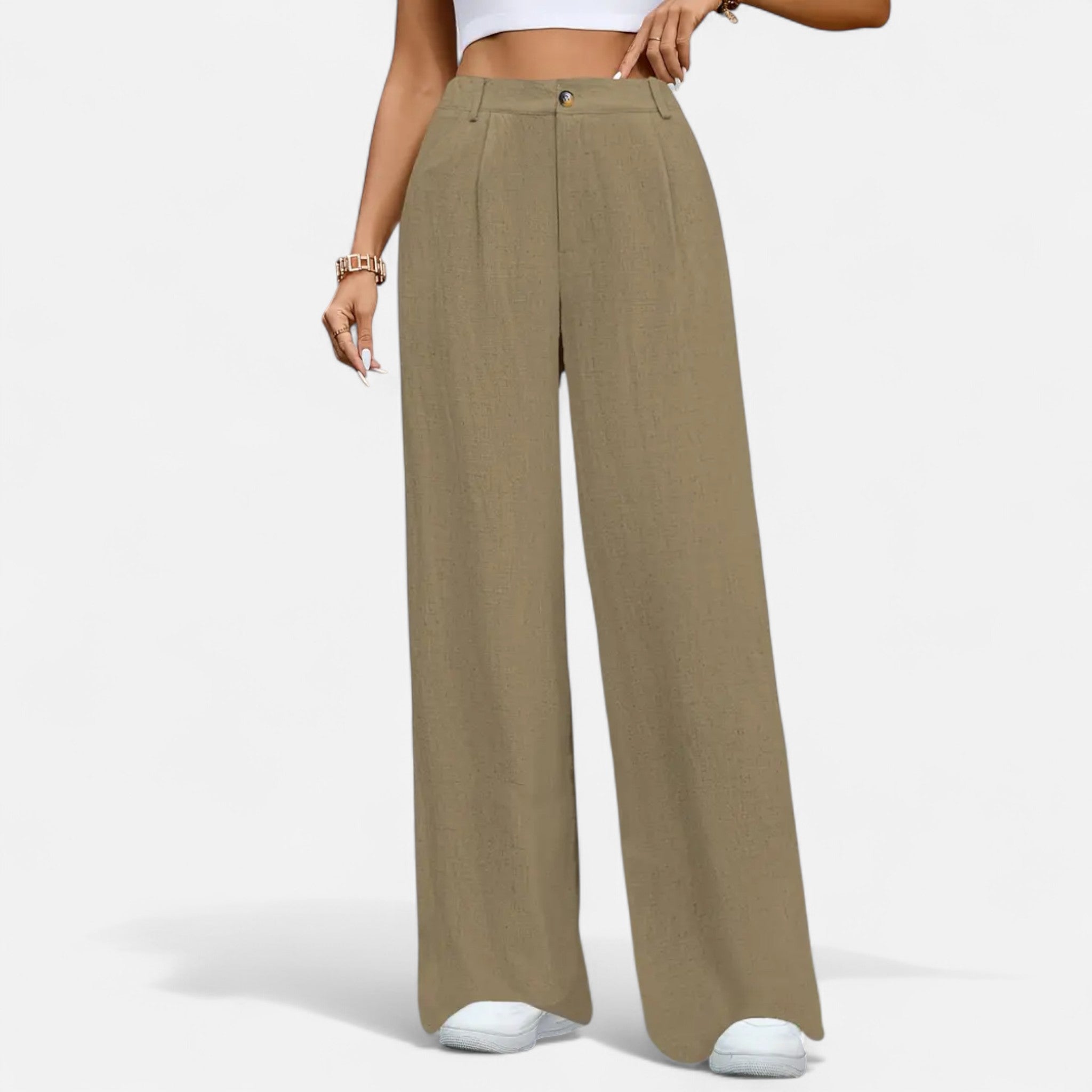 Elegant Collection | Women's Wide Leg Trousers with High-Rise Fit | Stylish Black Palazzo Pants for Everyday Elegance
